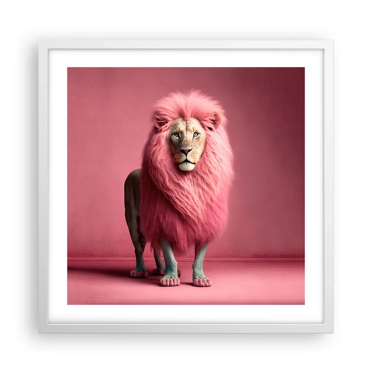 Poster in een witte lijst - En je bent niet meer bang - 50x50 cm