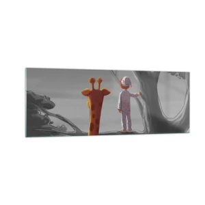 Schilderen op glas - Dit gebeurt echt - 140x50 cm