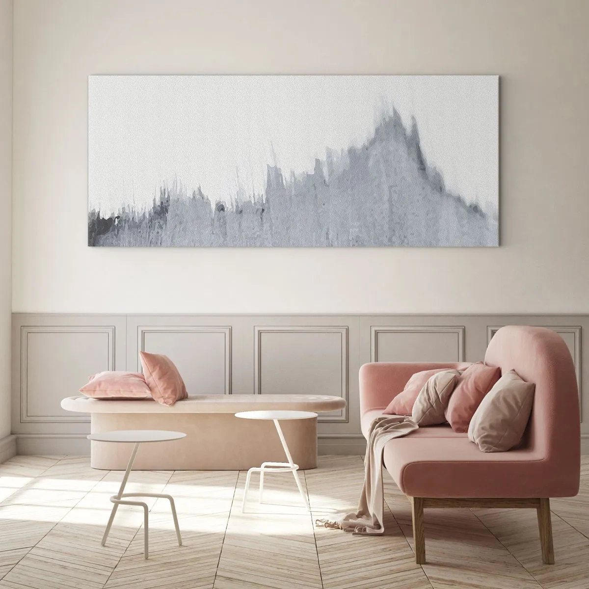 Schilderen op glas - Mysterieuze tekst - 100x40 cm