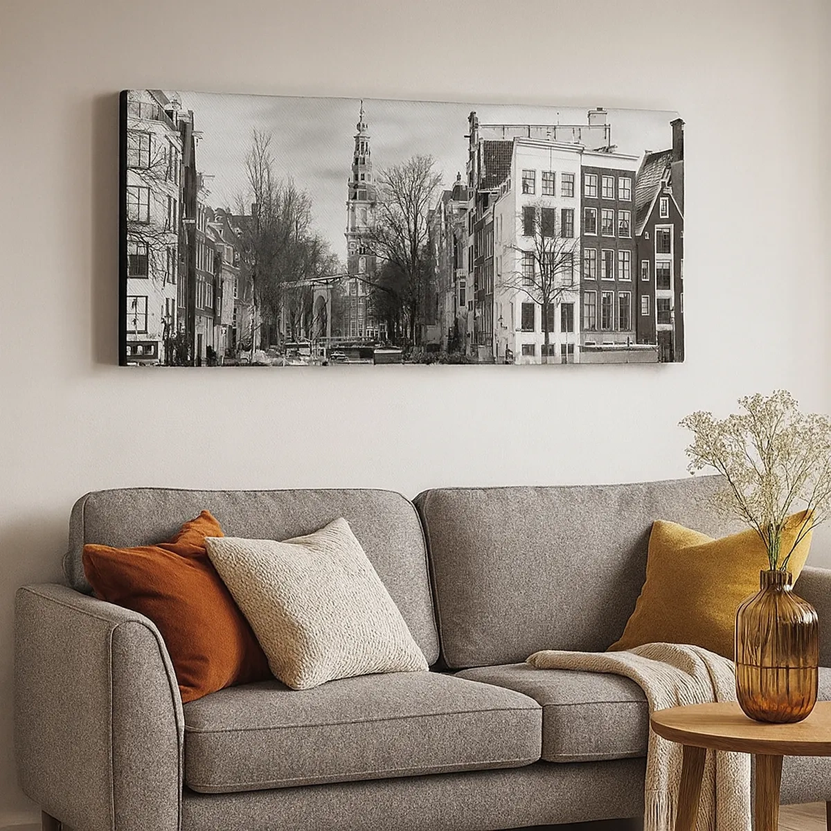 Schilderen op canvas - Amsterdamse sferen - 30x30 cm