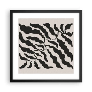 Poster in een zwarte lijst - Natuur van een vierkant - 40x40 cm
