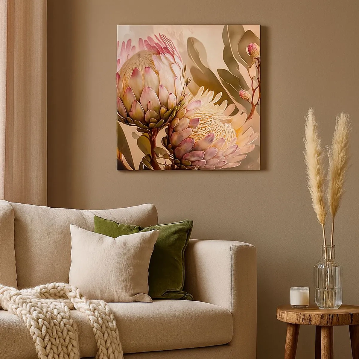 Schilderen op canvas - Teeder omarmd - 30x30 cm