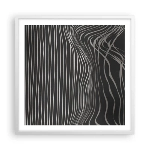 Poster in een witte lijst - Ritme en accent - 60x60 cm