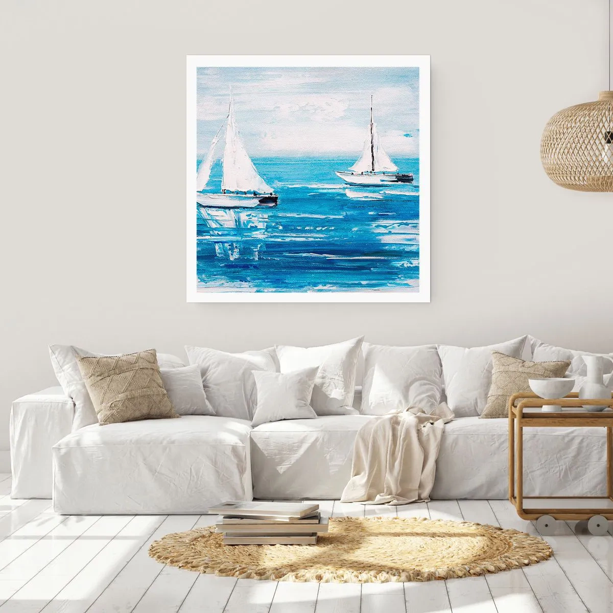 Poster - Met een vriend aan mijn zijde - 60x60 cm