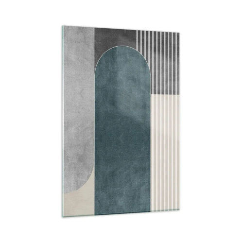 Schilderen op glas - Compositie op niveau - 80x120 cm