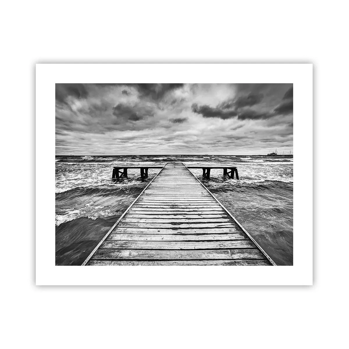 Poster - Ik wacht tot de wind wegjaagt... - 50x40 cm