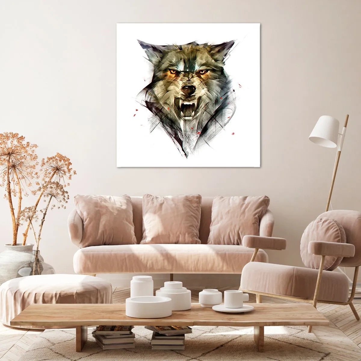 Schilderen op canvas - Blijf staan! - 40x40 cm