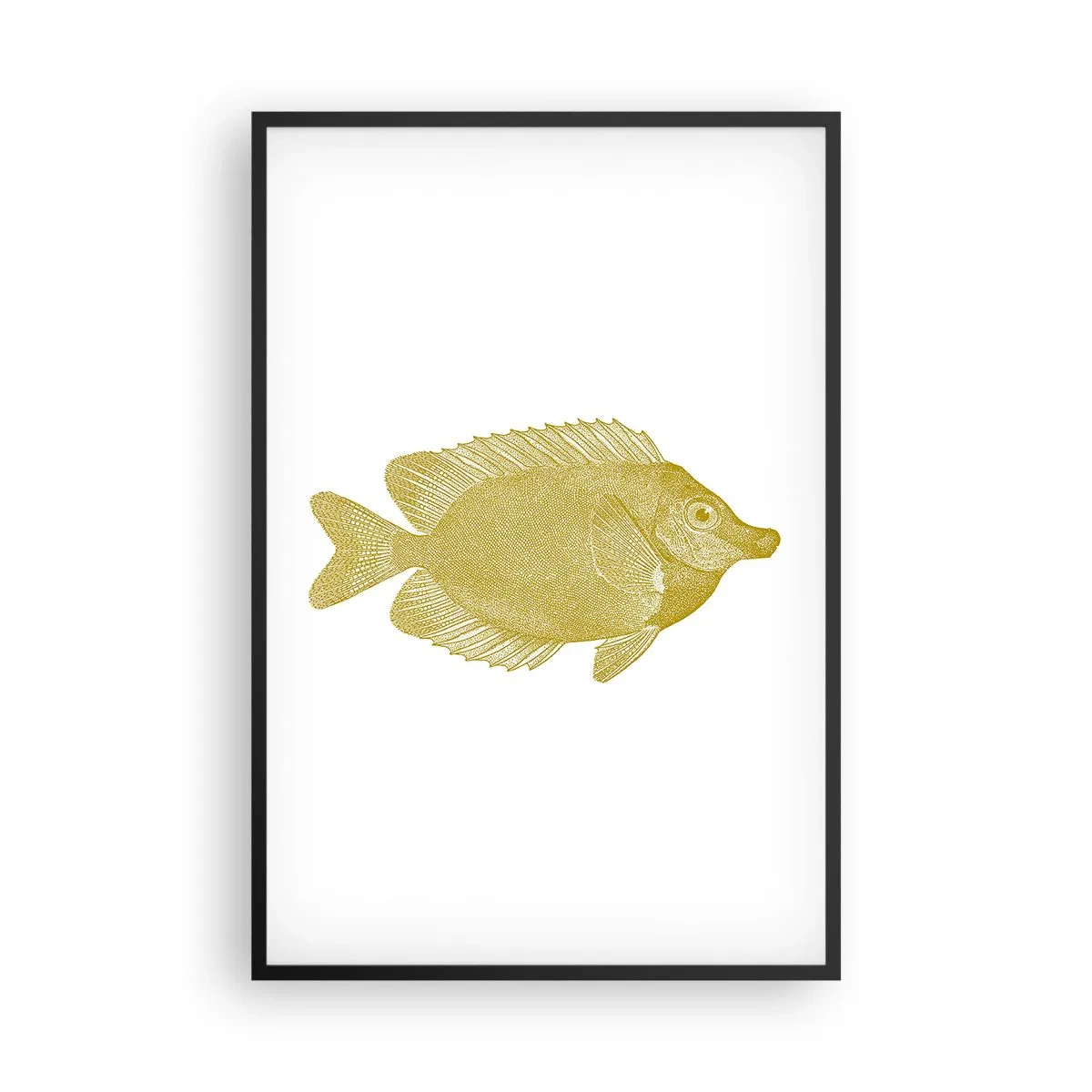Poster in een zwarte lijst - Vis en dat is het - 61x91 cm