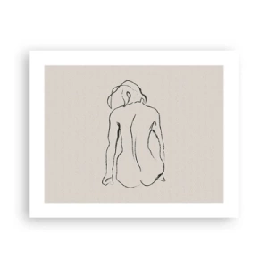 Poster - Naakt meisje - 50x40 cm