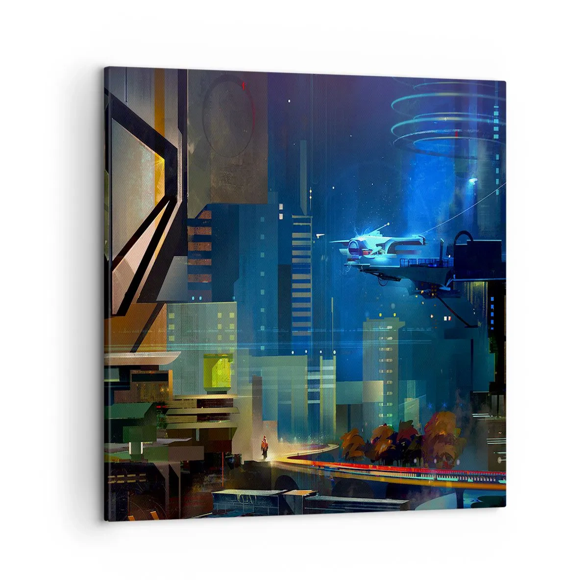 Schilderen op canvas - In de nabije toekomst - 50x50 cm