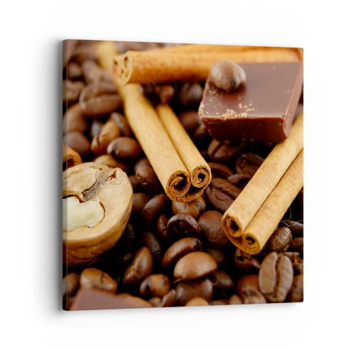 Schilderen op canvas - Concert van aroma's - 40x40 cm