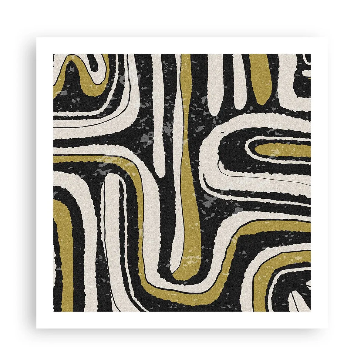 Poster - Compositie: wegen en steegjes - 60x60 cm