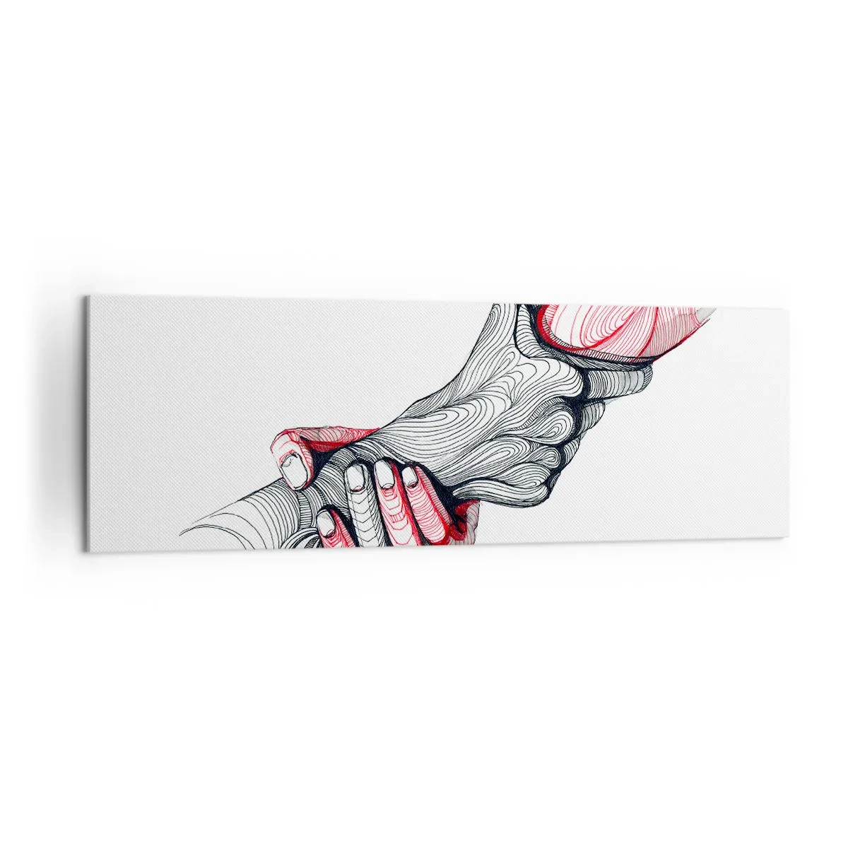Schilderen op canvas - Je bent in goede handen - 160x50 cm