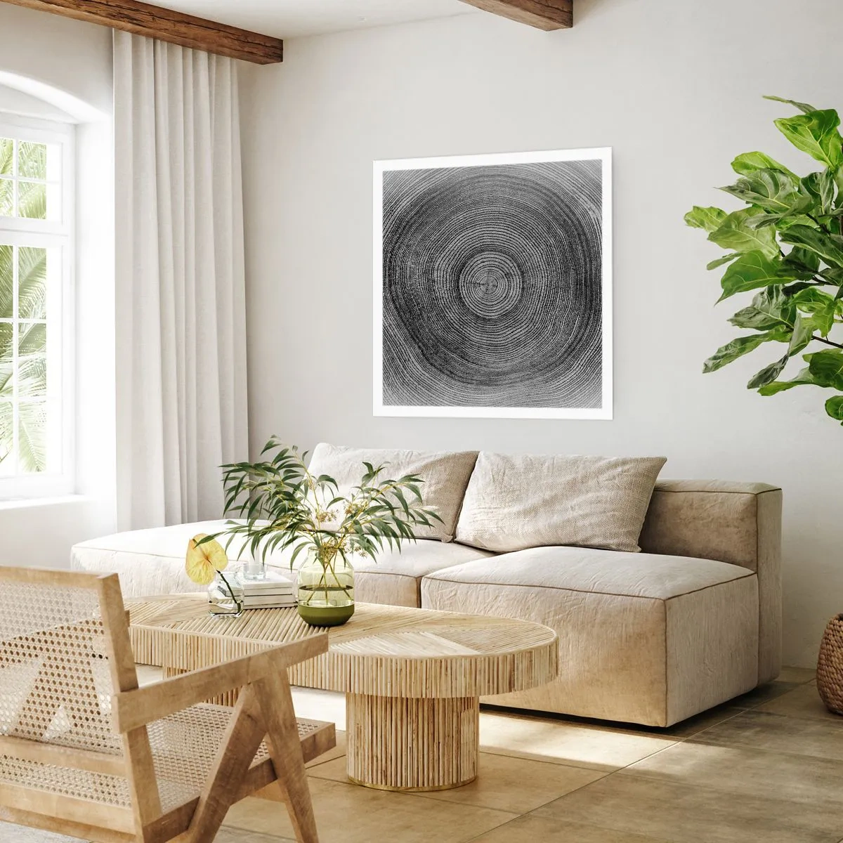 Poster - Teken van de tijden - 30x30 cm