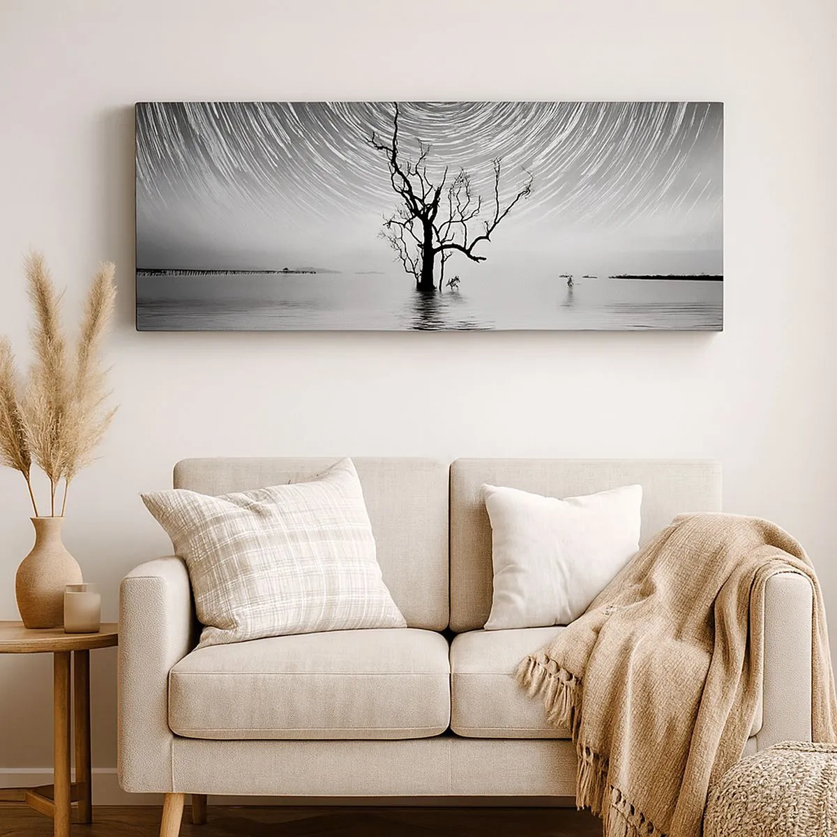 Schilderen op canvas - Een symfonie van de natuur - 100x40 cm