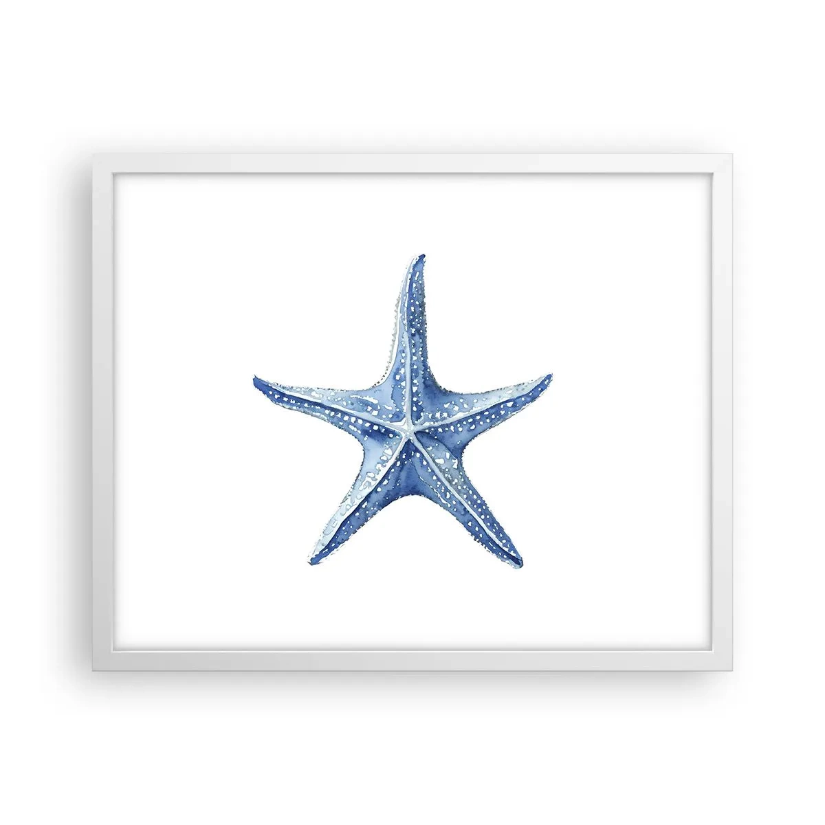 Poster in een witte lijst - Ster van de zee - 50x40 cm