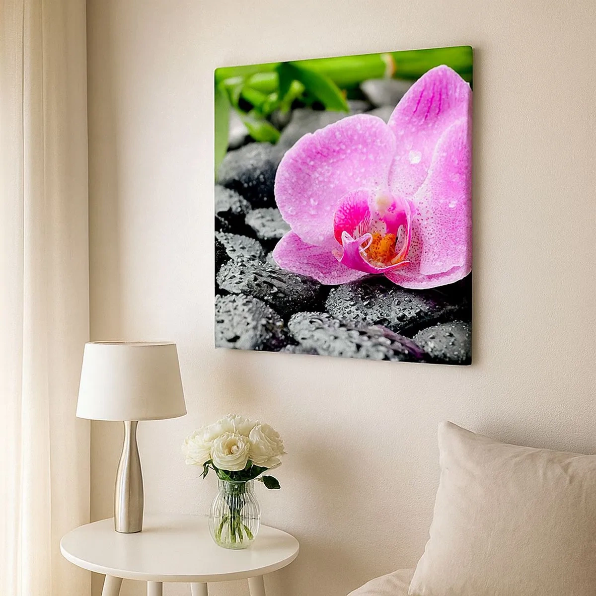 Schilderen op canvas - Als een open hart - 30x30 cm