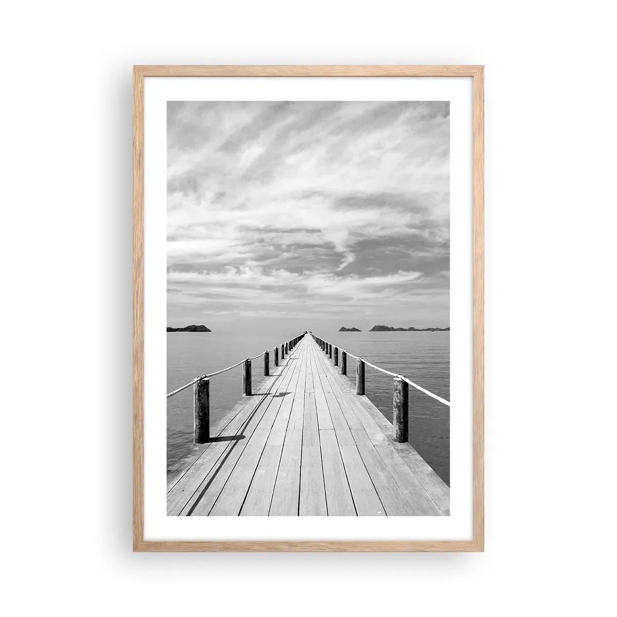 Een poster in een licht eiken lijst - Of misschien een reis... - 50x70 cm