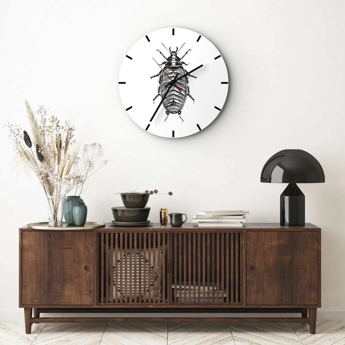 Wandklok - Klok - Wat een exemplaar! - 30x30 cm