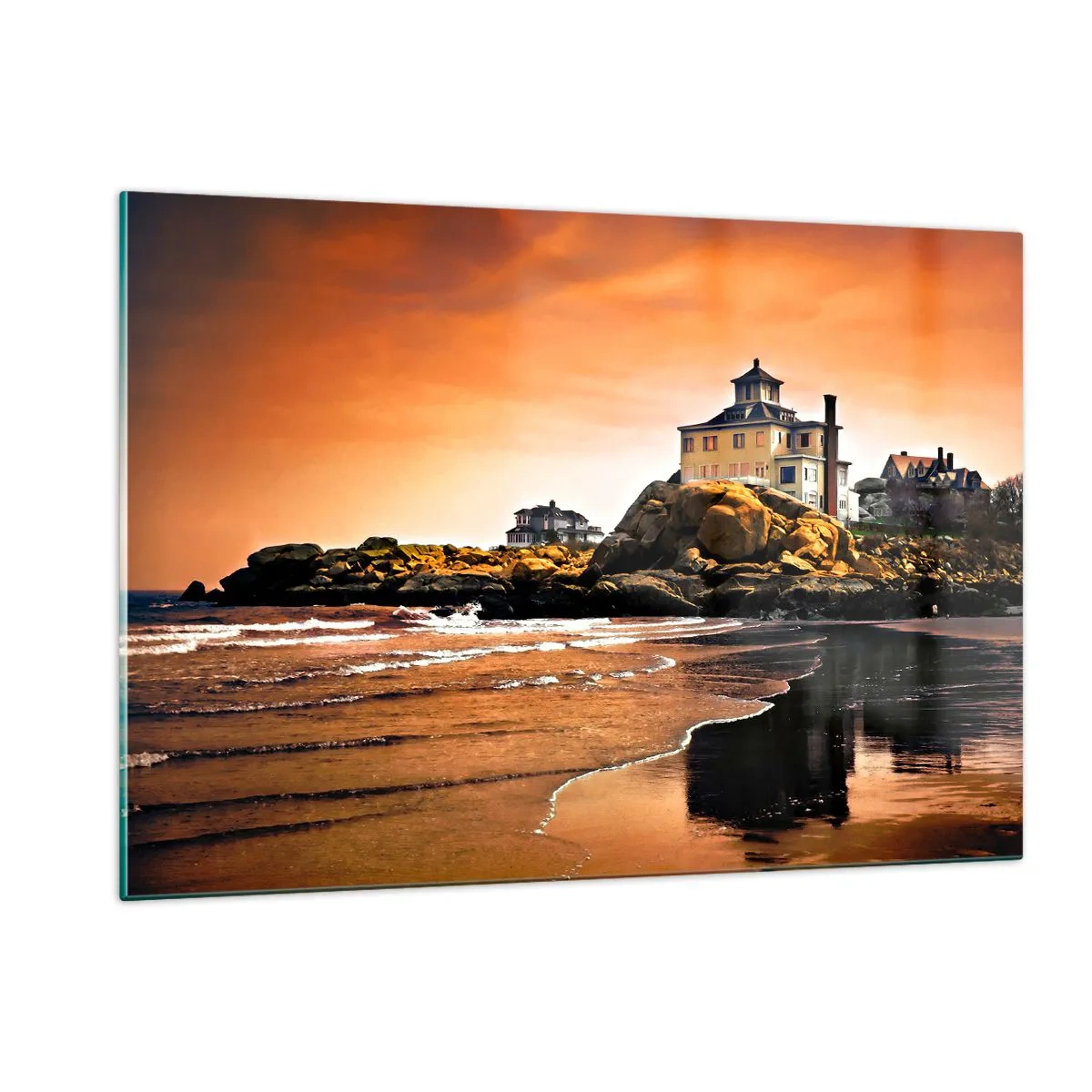 Schilderen op glas - Westkust elegantie - 120x80 cm