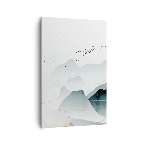 Schilderen op canvas - Over de toppen - 80x120 cm