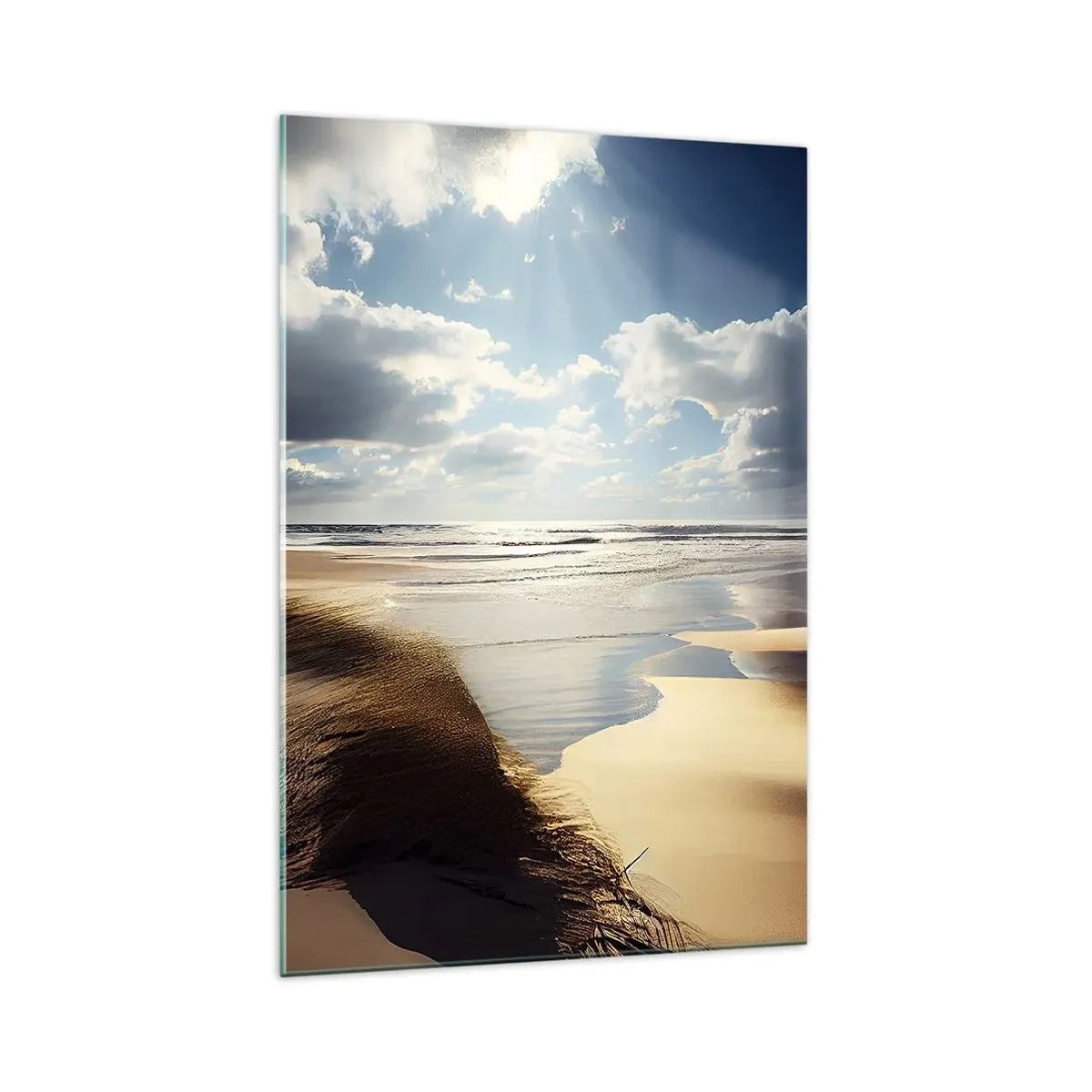 Schilderen op glas - Strand, wild strand - 70x100 cm