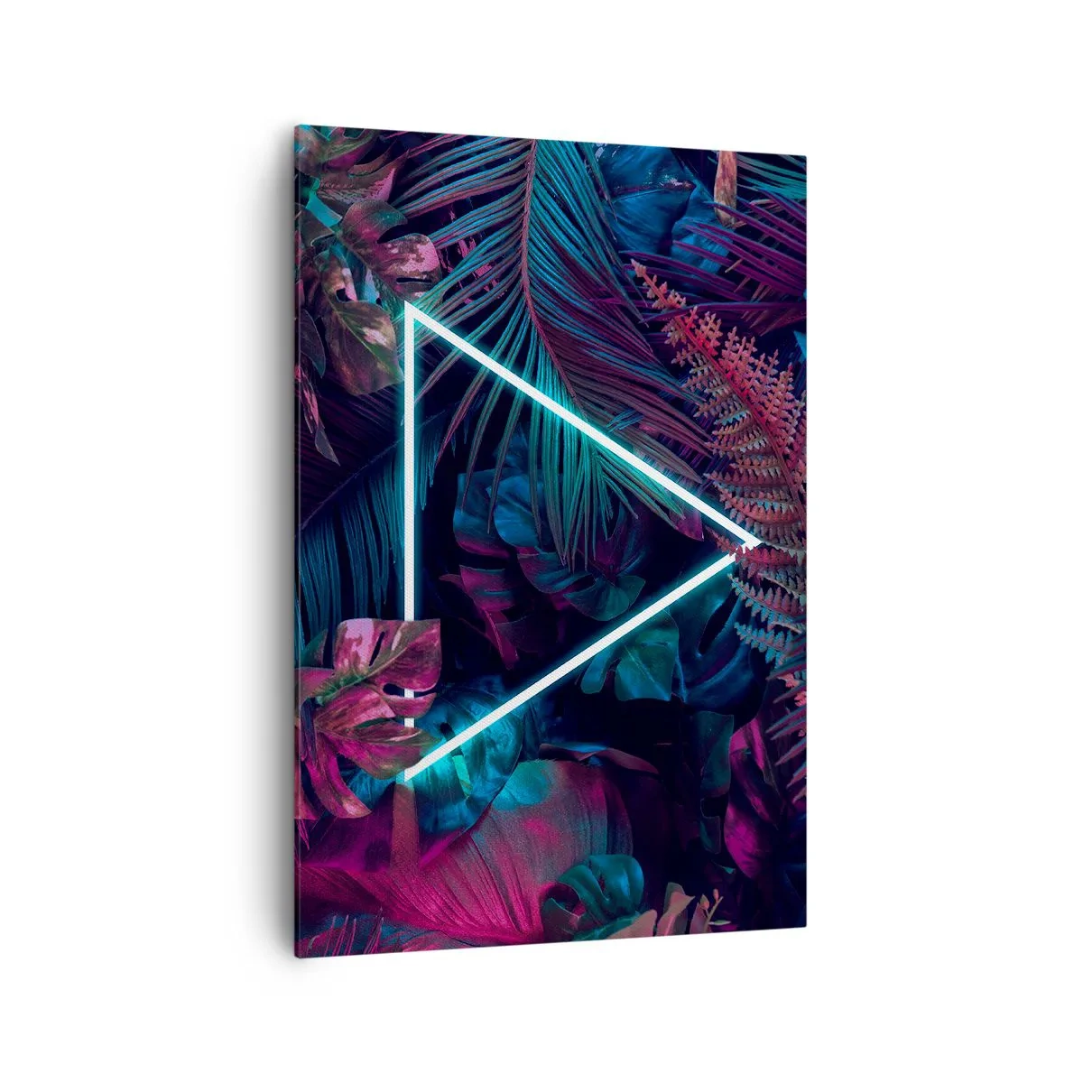 Schilderen op canvas - Disco-achtige tuin - 70x100 cm