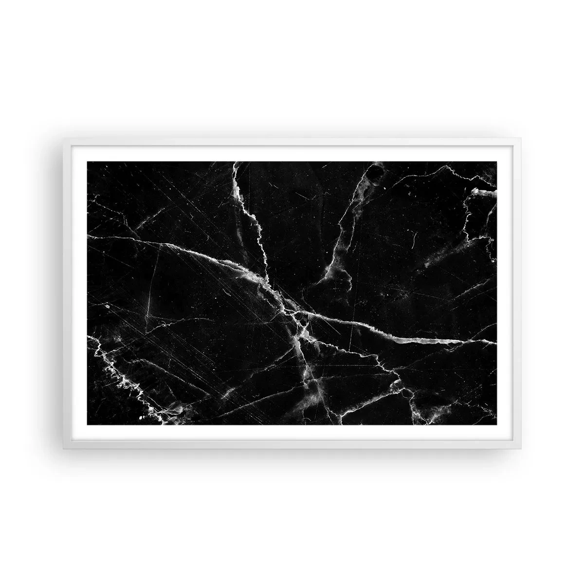 Poster in een witte lijst - Het geheime leven van steen - 91x61 cm