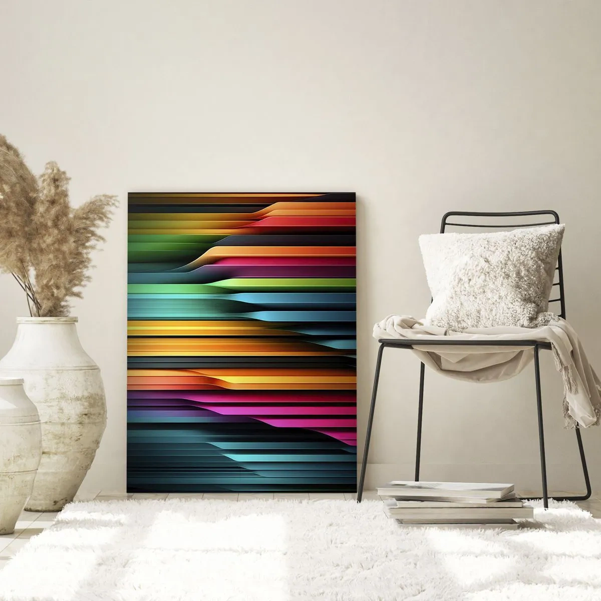 Schilderen op glas - Lichtorgel - 80x120 cm