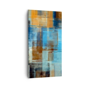 Schilderen op canvas - Door de blauwe sluier - 55x100 cm