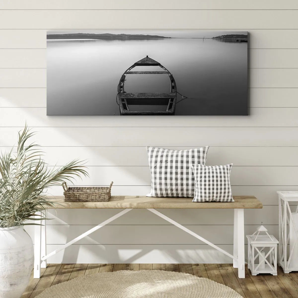 Schilderen op canvas - Verlangen en melancholie - 160x50 cm