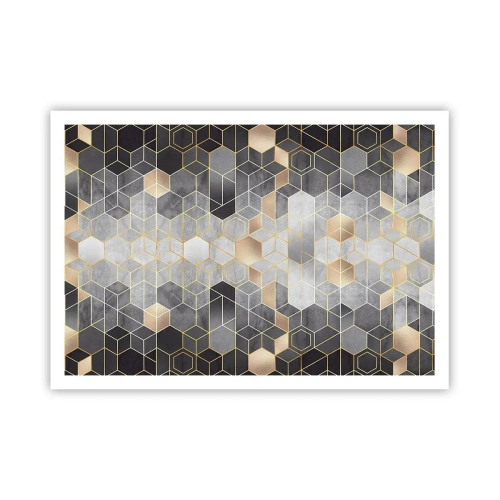 Poster - Diamant samenstelling - 100x70 cm