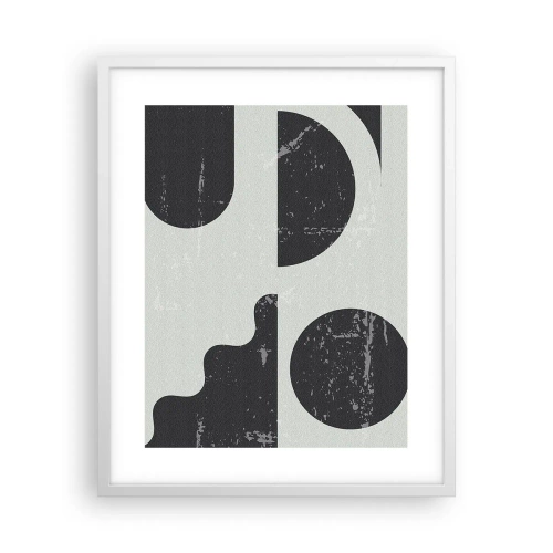 Poster in een witte lijst - Compositie boven en onder - 40x50 cm