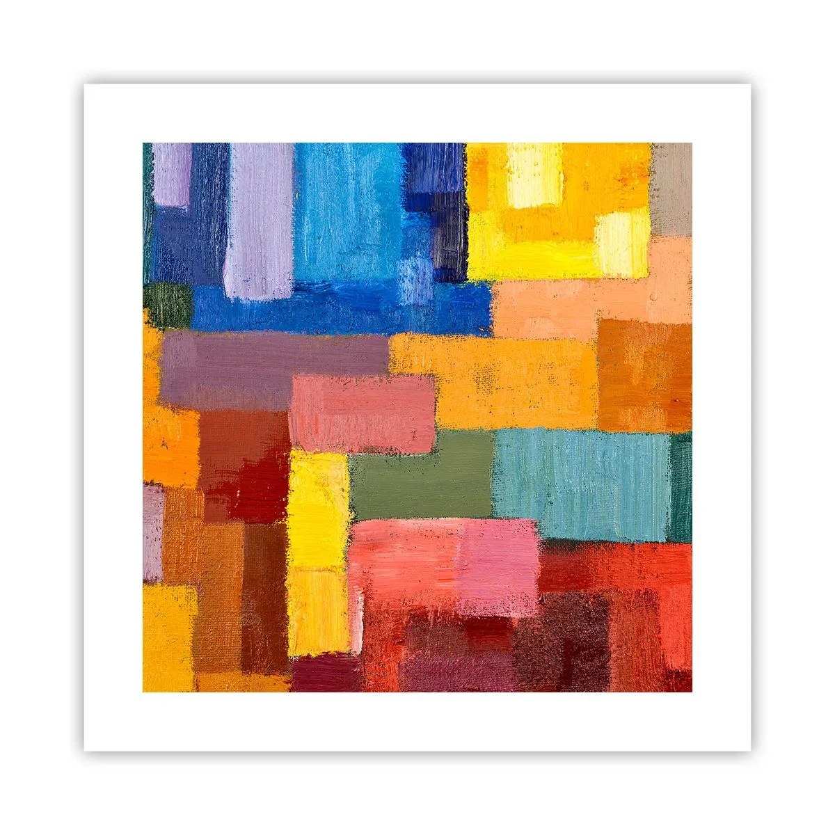 Poster - Elk is anders, allemaal kleurrijk - 40x40 cm