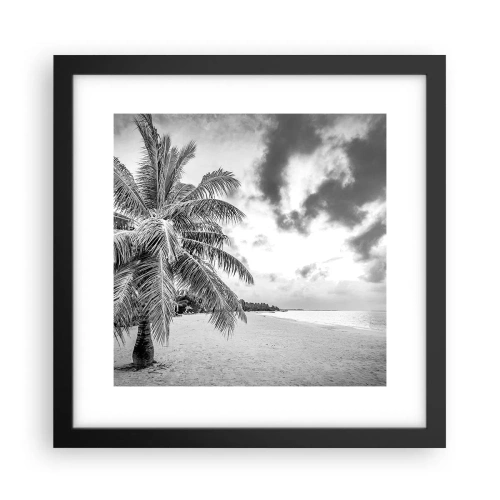 Poster in een zwarte lijst - Wanneer je verlangt naar eenzaamheid... - 30x30 cm