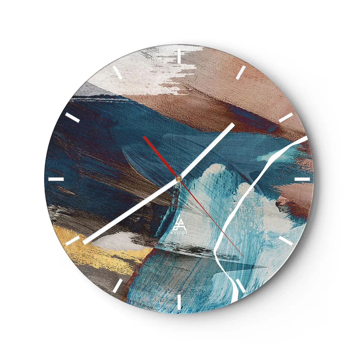 Wandklok - Klok - Met panache en energie - 40x40 cm
