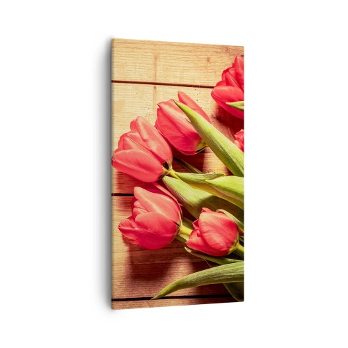 Schilderen op canvas - Lente bekentenis - 55x100 cm