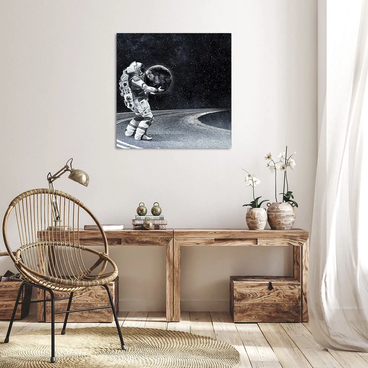 Schilderen op canvas - Op de Melkweg - 40x40 cm