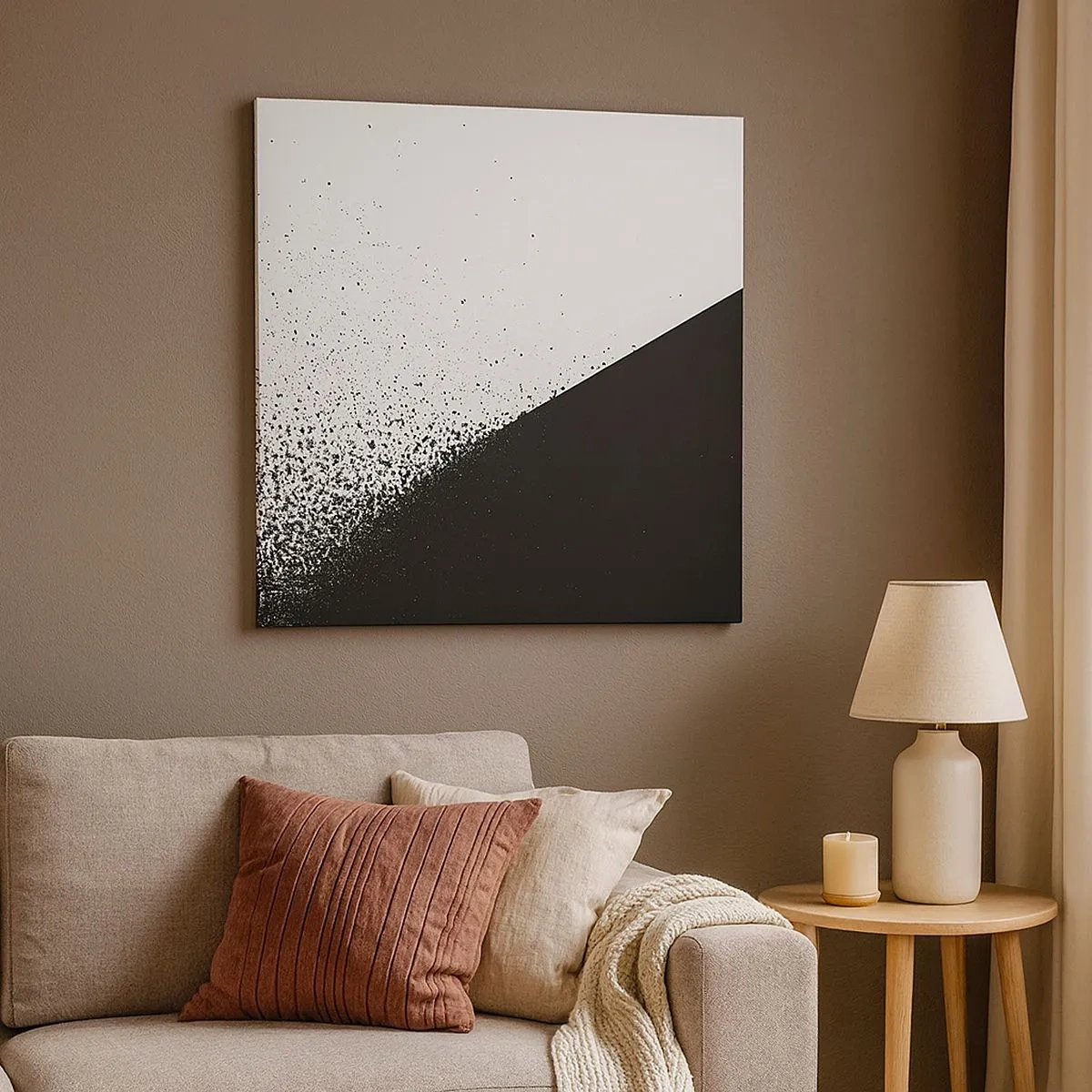 Schilderen op canvas - Steeds sneller, meer en meer - 30x30 cm