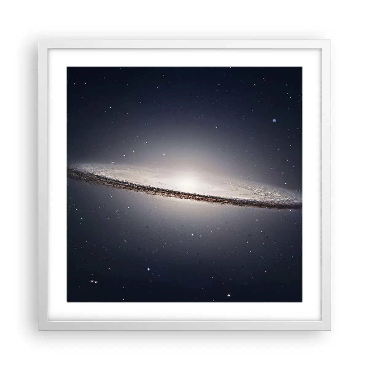 Poster in een witte lijst - Lang geleden, in een sterrenstelsel ver, ver weg... - 50x50 cm