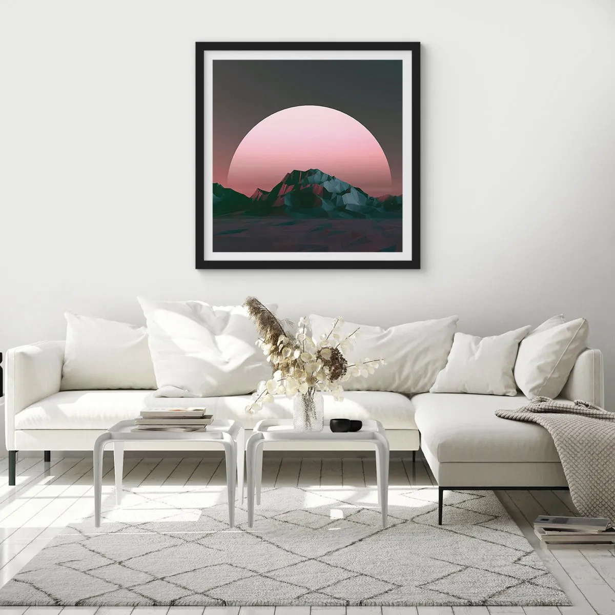 Poster in een zwarte lijst - In een naburig sterrenstelsel - 40x40 cm