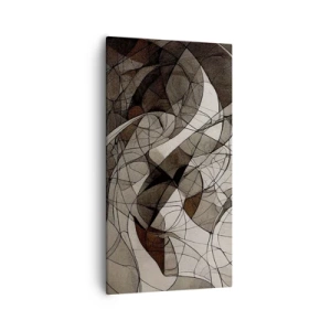 Schilderen op canvas - Circulatie van aardekleuren - 55x100 cm