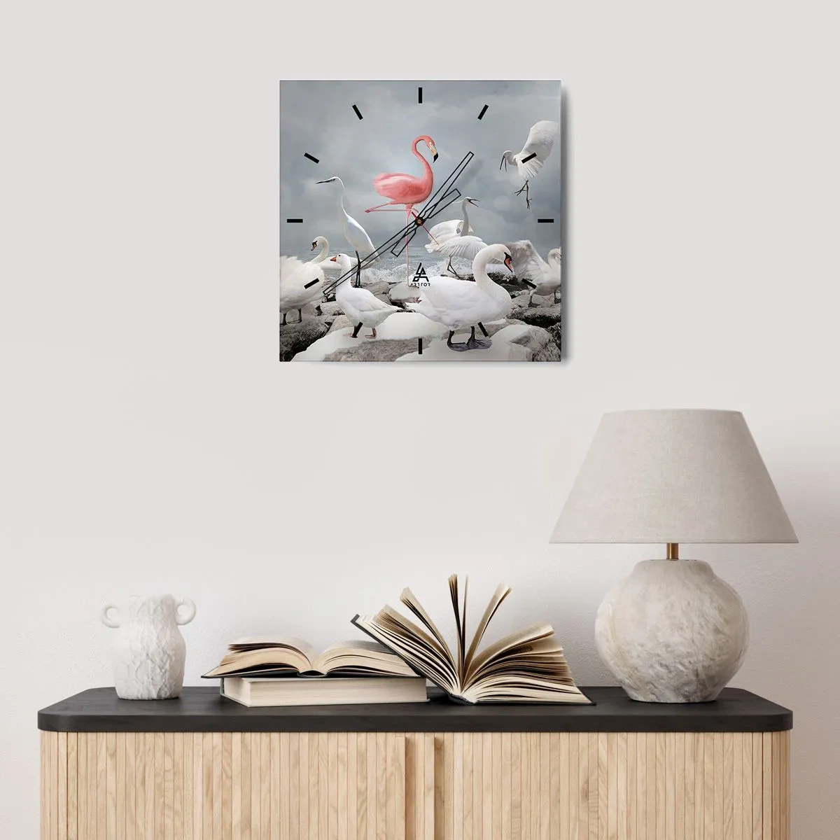 Wandklok - Klok - Hoe ben ik hier terecht gekomen? - 40x40 cm