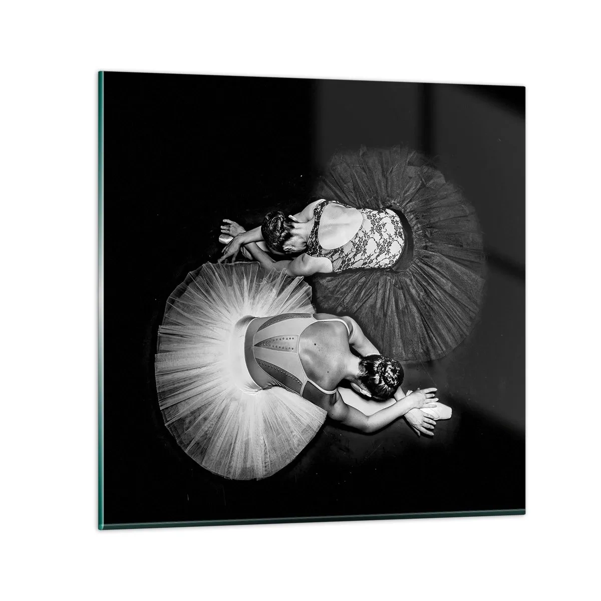 Schilderen op glas - Jin en Jang - perfecte balans - 70x70 cm