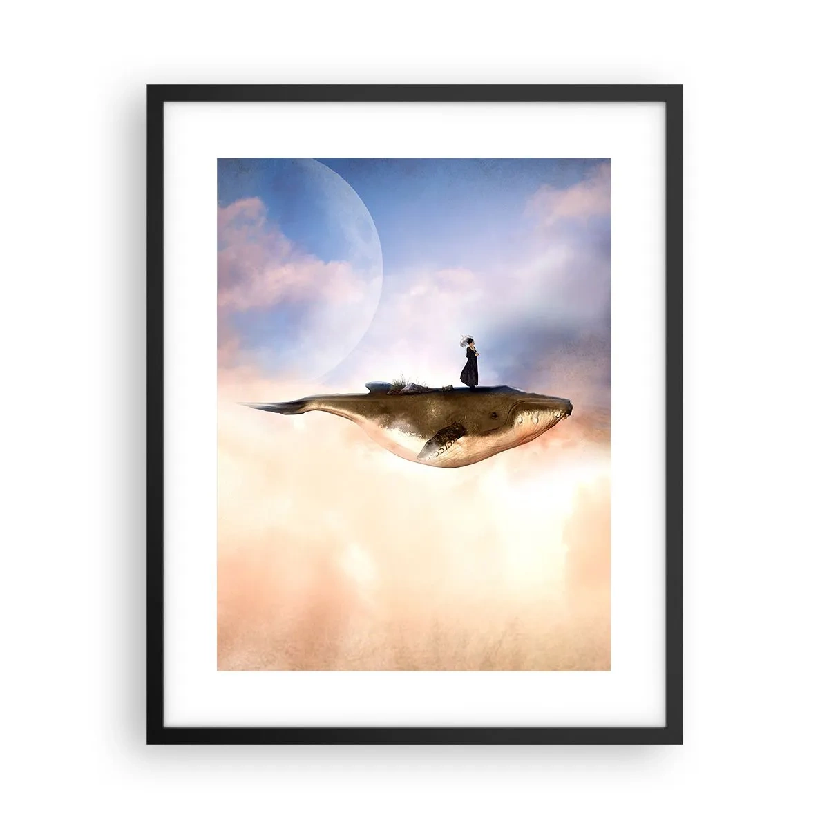 Poster in een zwarte lijst - Een echte reis - 40x50 cm