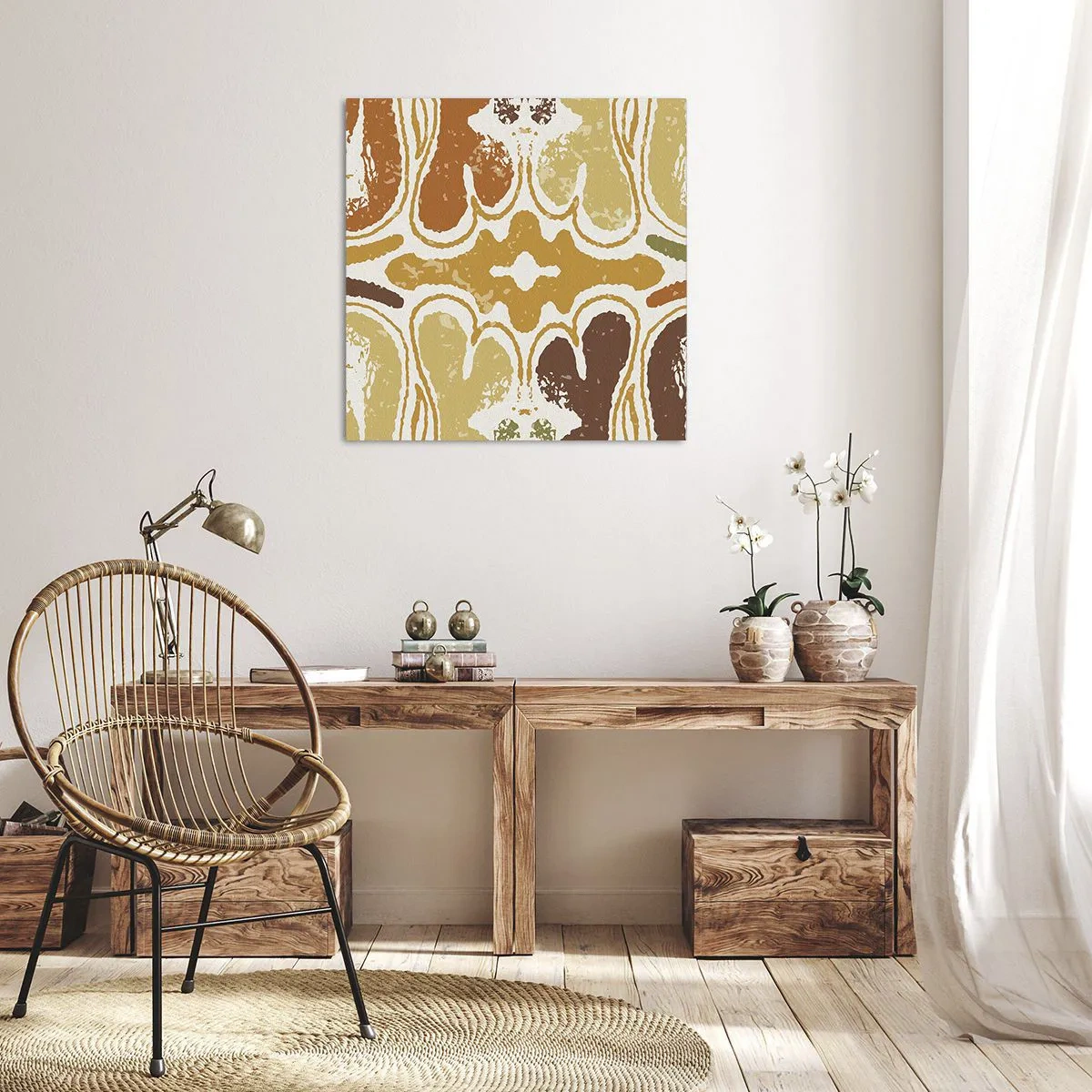 Schilderen op canvas - Sentimentele abstractie - 30x30 cm