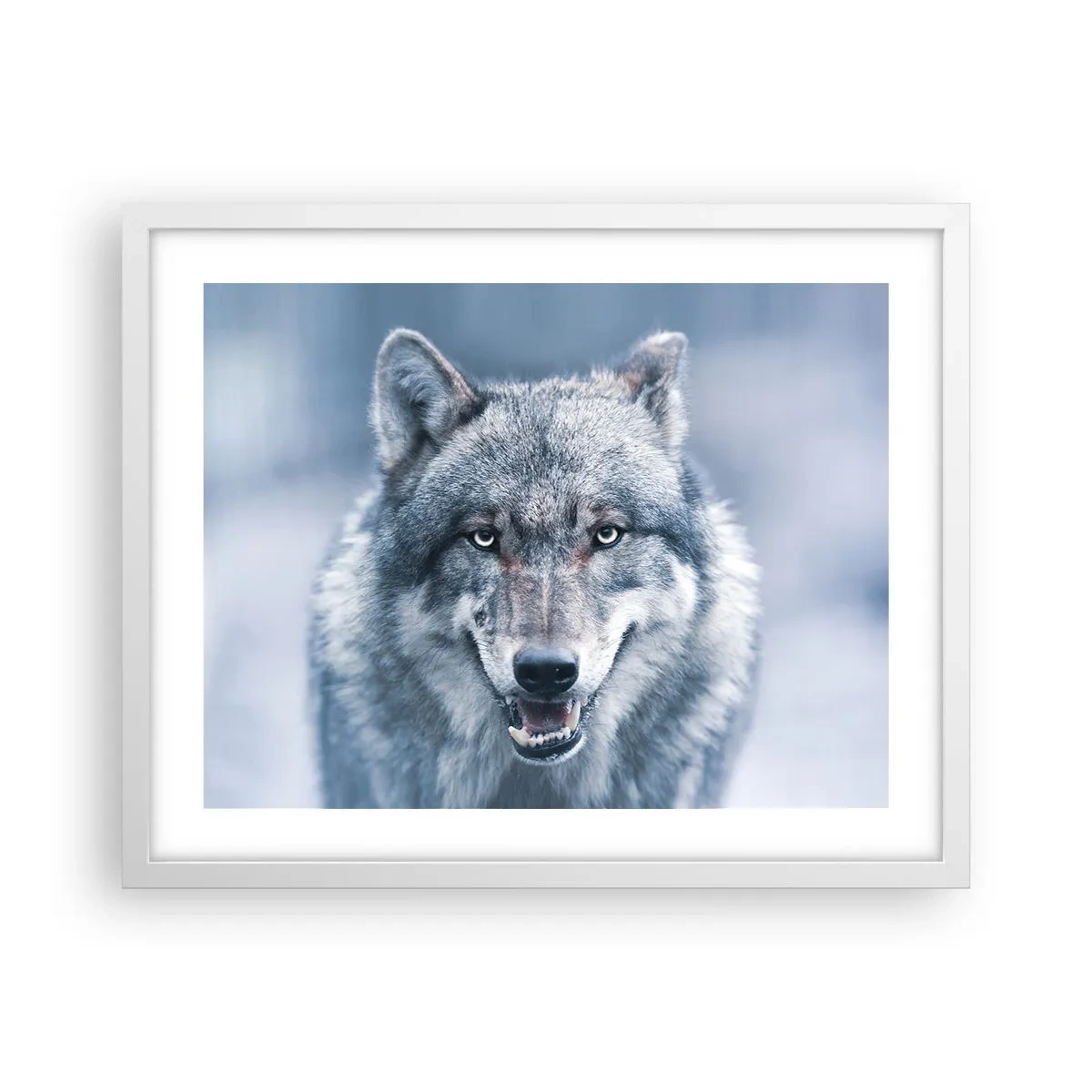 Poster in een witte lijst - Ga jij de uitdaging aan? - 50x40 cm