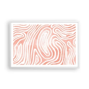 Poster in een witte lijst - In het koraallabyrint - 91x61 cm