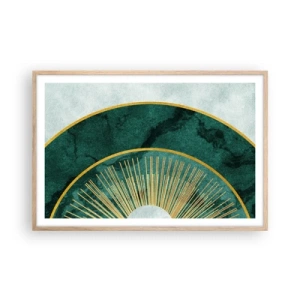 Een poster in een licht eiken lijst - Een ander zonnestelsel - 91x61 cm