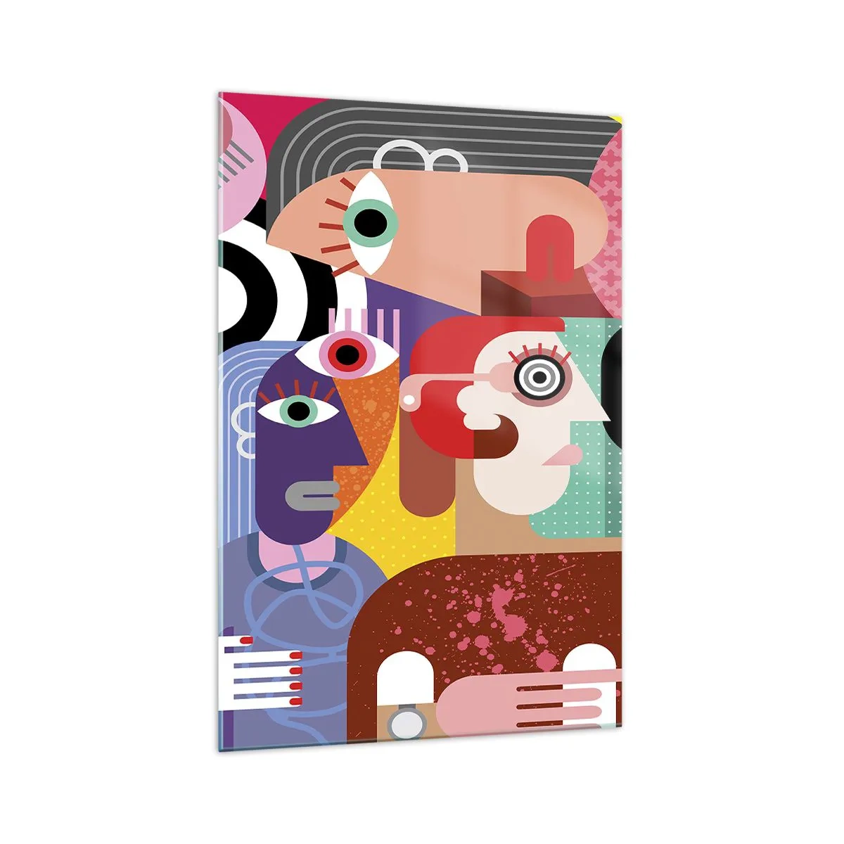 Schilderen op glas - Wij zijn van de heer Picasso - 70x100 cm